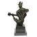 Guitar Player Bronze Figurine on Marble Base Statue - 3