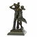 Happy Family Bronze Sculpture on Marble Base Statue