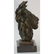 African Lion Bust Wildlife Bronze Sculpture - 5