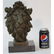 African Lion Bust Wildlife Bronze Sculpture - 7