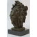 African Lion Bust Wildlife Bronze Sculpture - 8