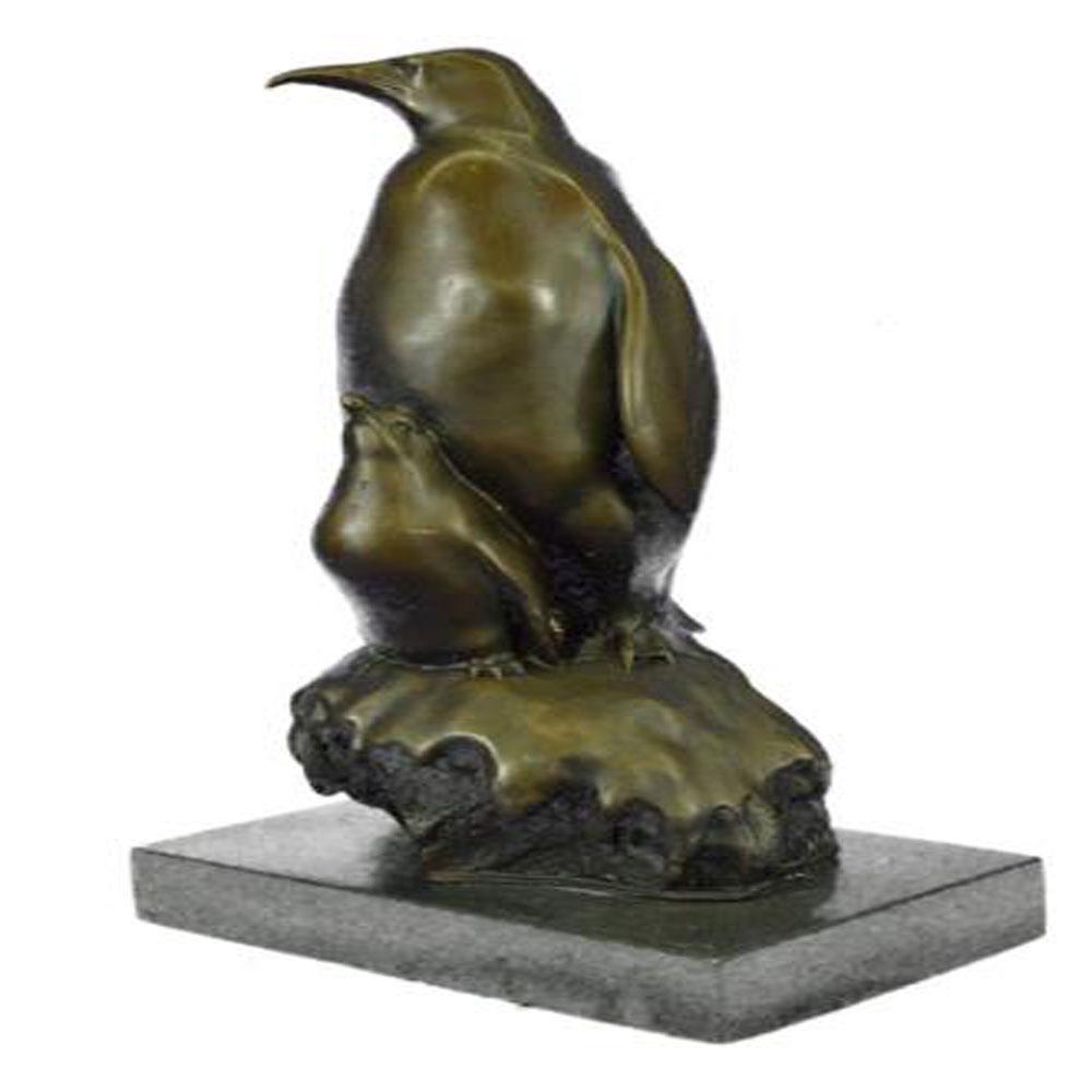 Emperor Penguin Family Bronze Sculpture (1 of 9)