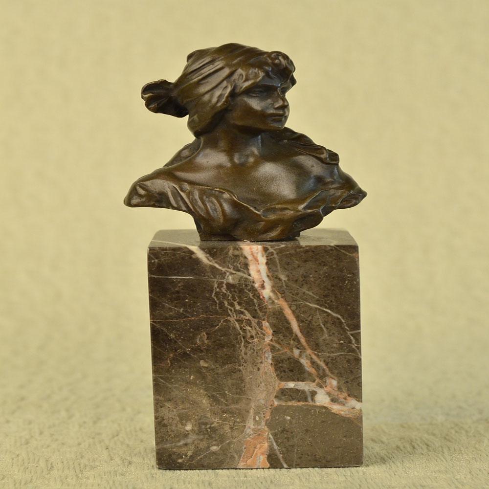 Female Bust Bronze Sculpture (1 of 6)