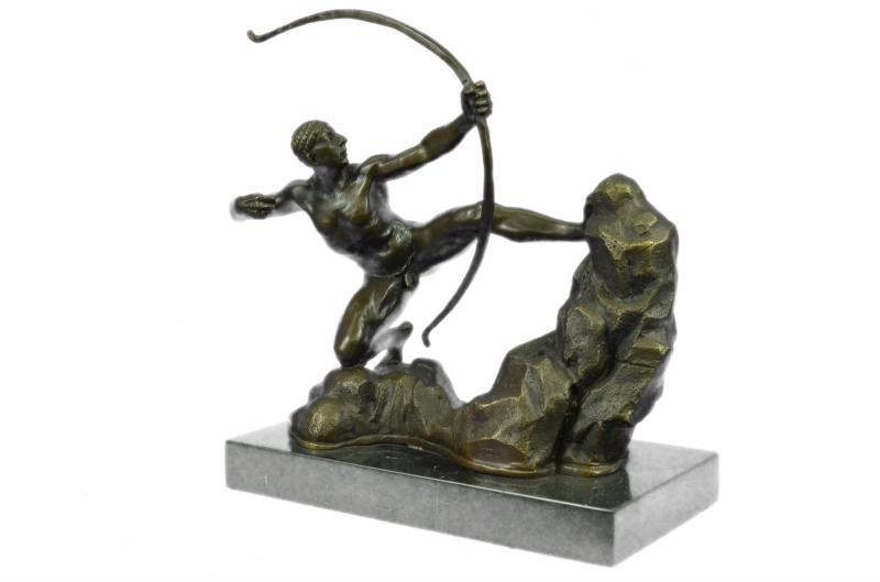 A Man With Bow Bronze Sculpture (1 of 9)