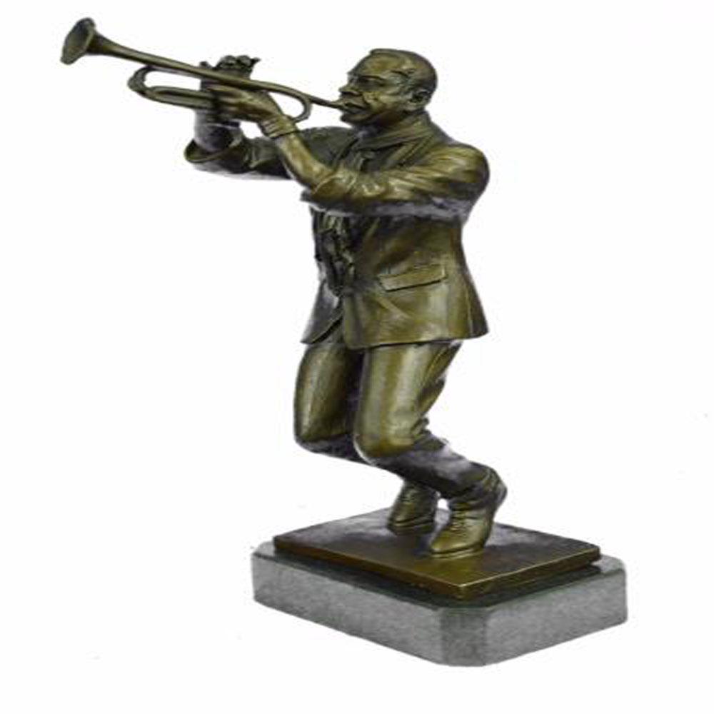 Trumpet Player Bronze Sculpture (1 of 9)