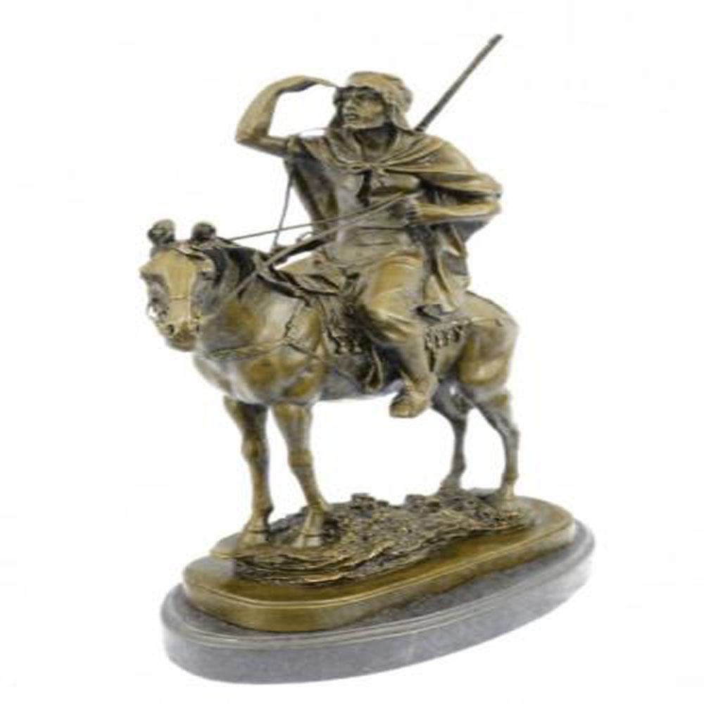 Morrocan Arab Man on Horse Hunter Statue (1 of 9)