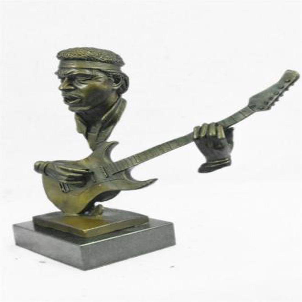 Guitar Player Bronze Sculpture (1 of 8)