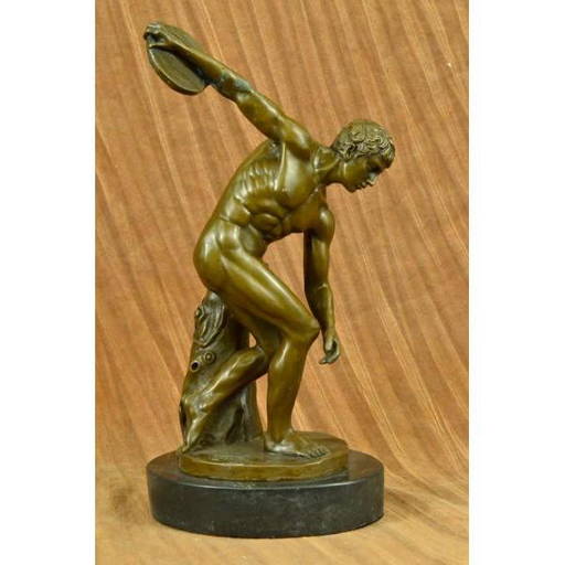 Greek Discobolus of Myron Bronze Sculpture (4364EB) on Jan 15, 2022