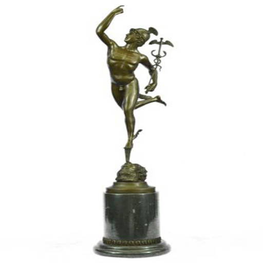 Roman Mercury Figure Ancient Bronze Sculpture (1755EB) on Mar 15, 2022