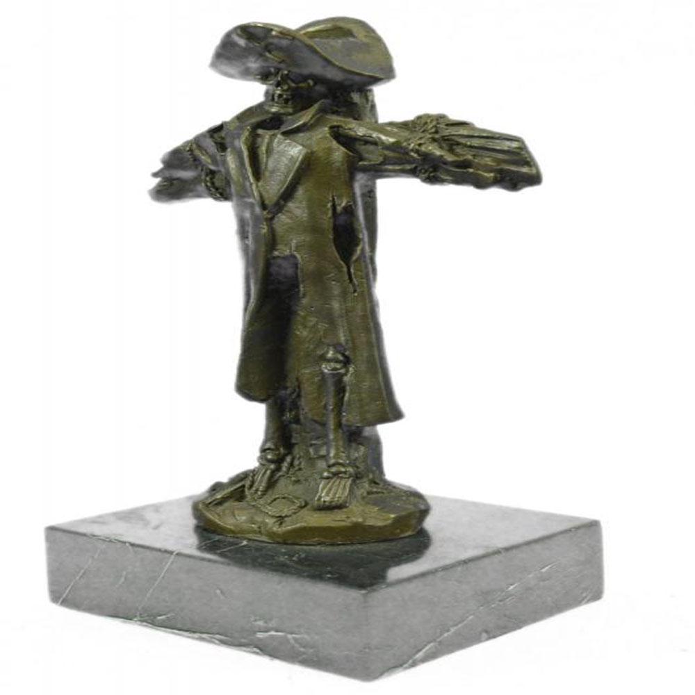Patou Chained Caribbean Pirate Skeleton Bronze: These products include. pirate skull and cross bone menu chalkboards, skeleton figures, pirate skull skeleton benches, pirate flags, treasure chest, lighthouse, and cannon. Our statues are excellent f