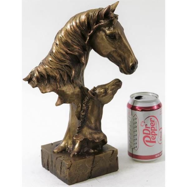 Two Horses Family Cold Cast Bronze Sculpture (1 of 3)