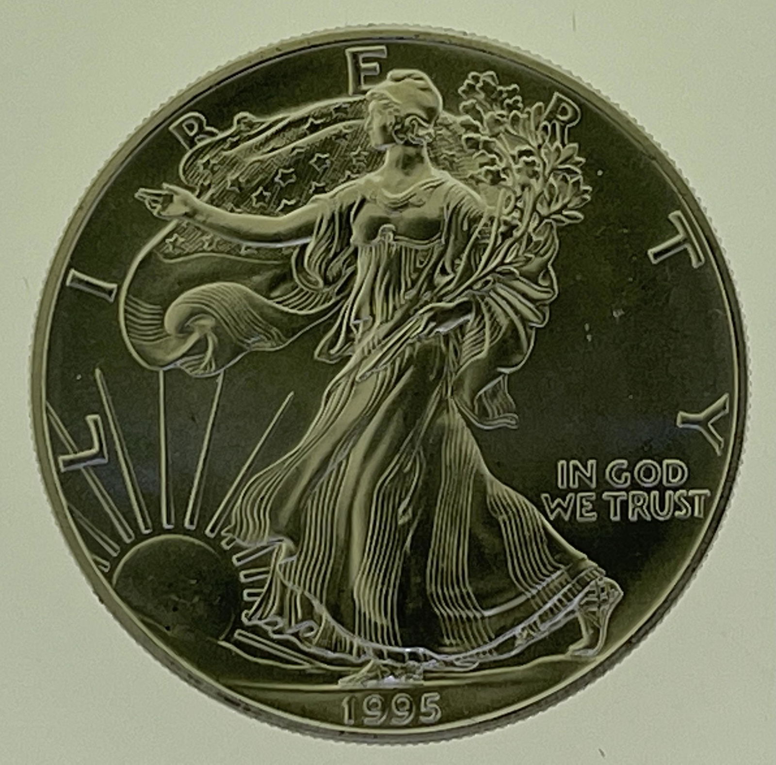1995 1 Oz Fine Walking Liberty Silver Dollar