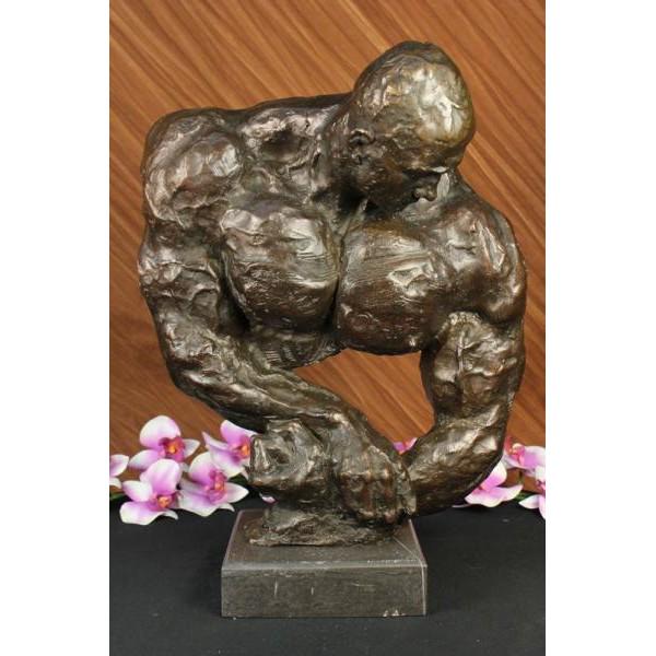 Male Athletic Sensual Bronze Statue (1 of 6)