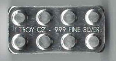 Lego art bar building blocks 1 oz .999 Silver Bar (1 of 2)