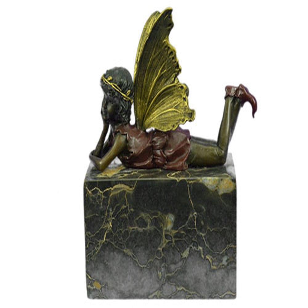 Angel Cherub Gild Bronze Statue (1 of 9)