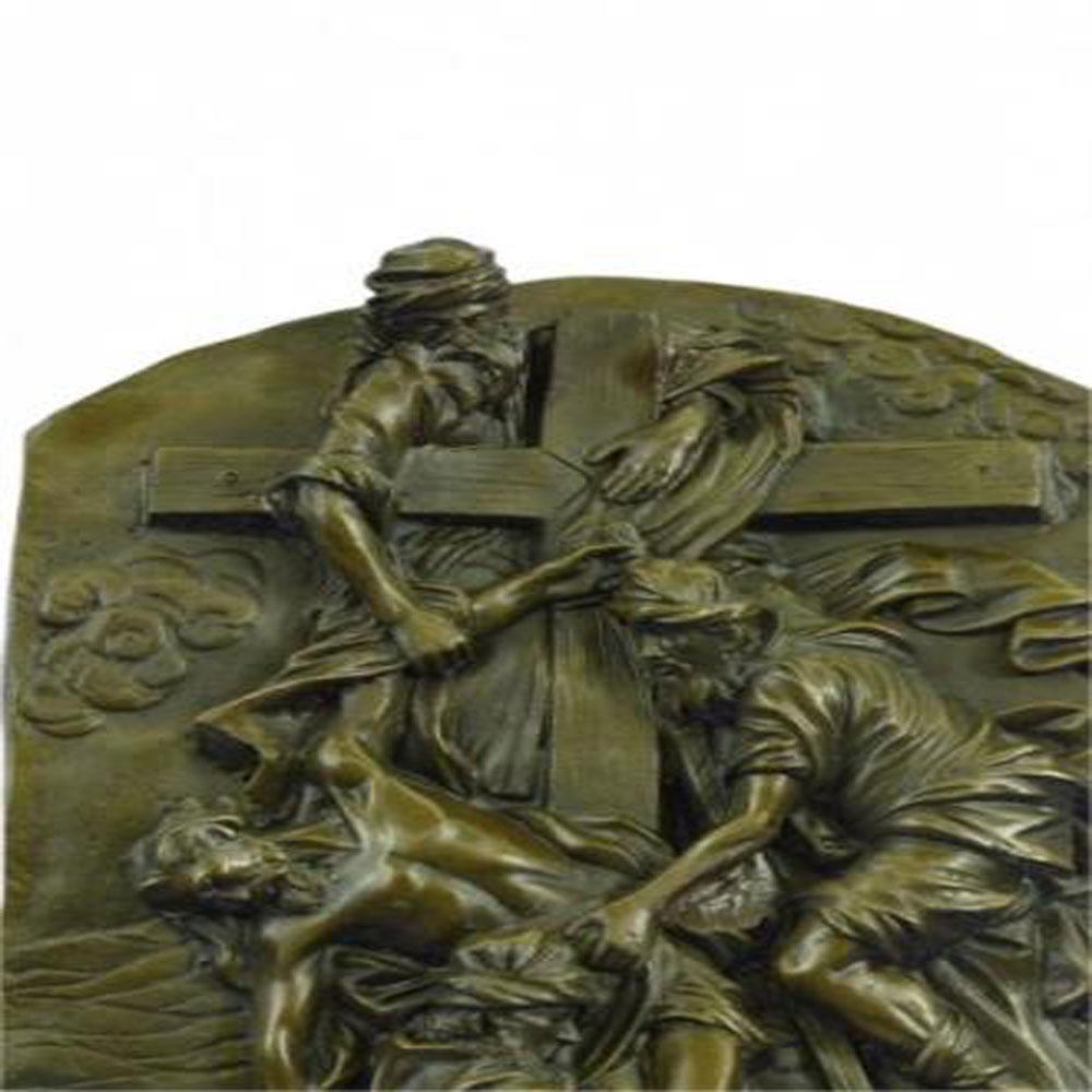 Wall Relief Religious Jesus Bronze Figurine (1 of 7)