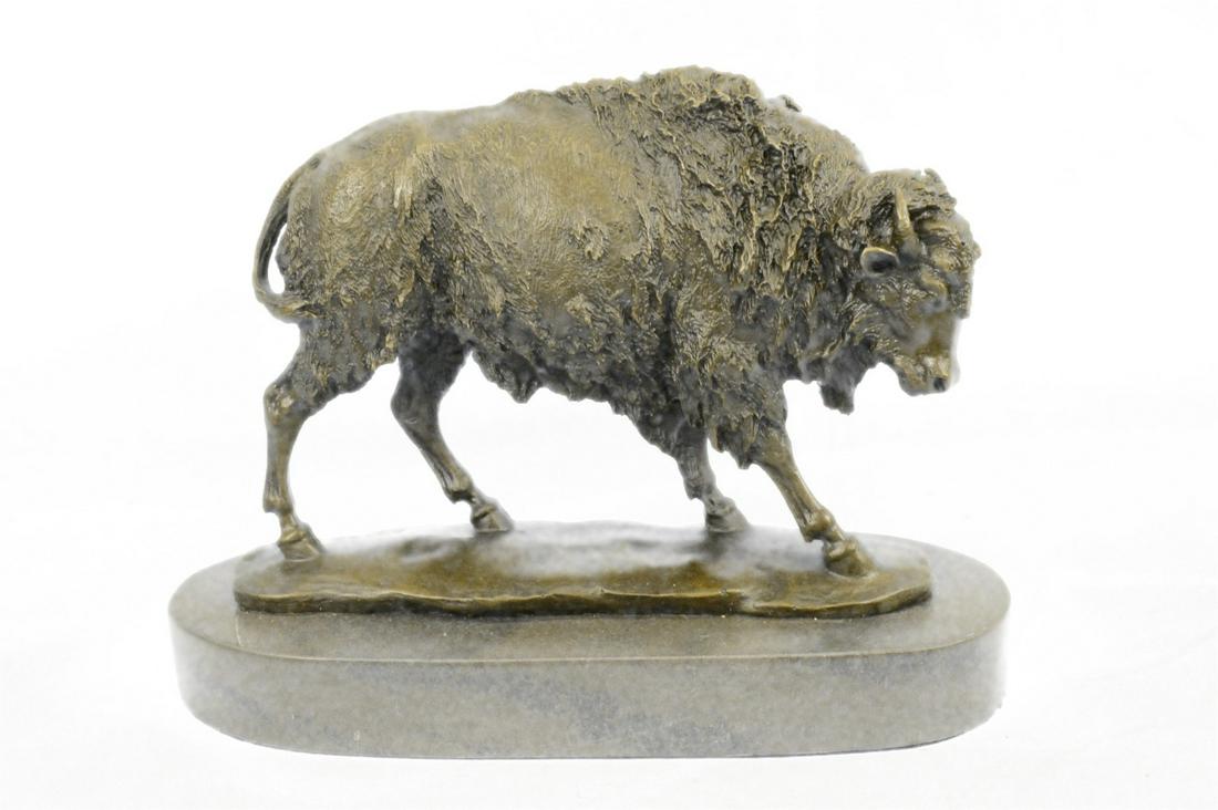 American Buffalo Bison Bronze Sculpture (1 of 9)