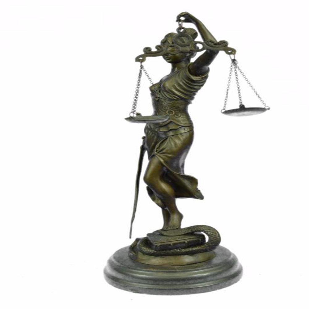 Lady Blind Justice Bronze Statue (1 of 8)