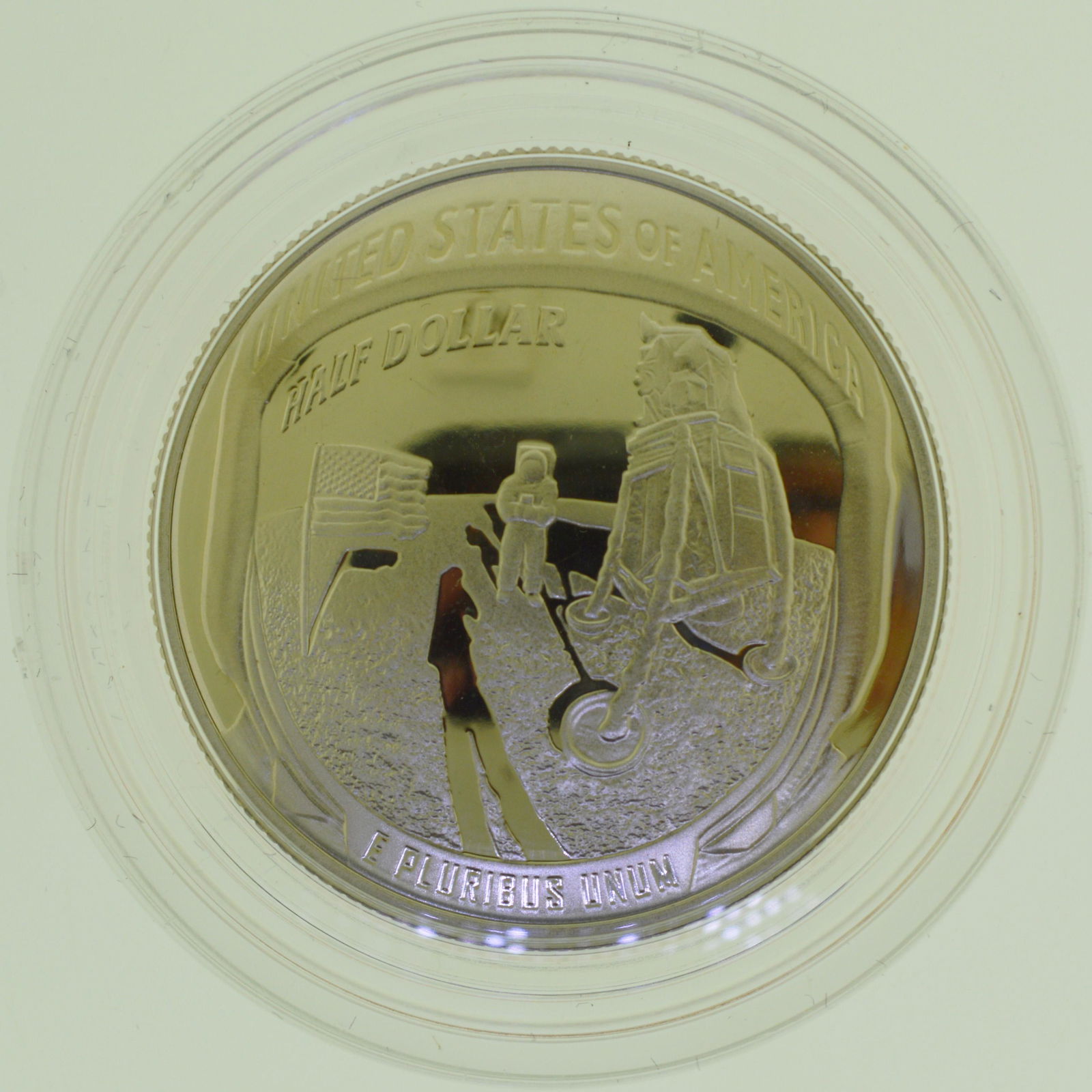 2019-S Apollo 11 50th Anniversary Proof Clad Half Dollar (1 of 3)