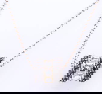 Trendy John Hardy Dot Sterling Silver Roller Pendant on Chain Necklace: Trendy John Hardy Dot 925 Sterling Silver Roller Pendant in Black on adjustable 16-18 inches Chain Necklace. Total weight of Necklace 7.70 Grams.