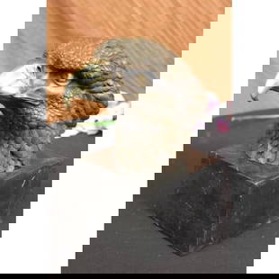 A Dion Eagle Attacking Bird Sculpture Auction