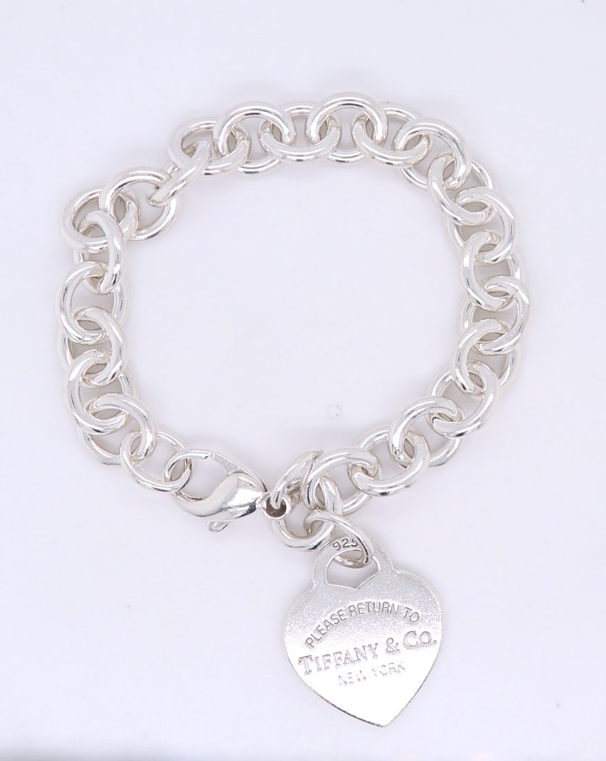 Tiffany & Co Heart Tag Charm Bracelet (1 of 5)