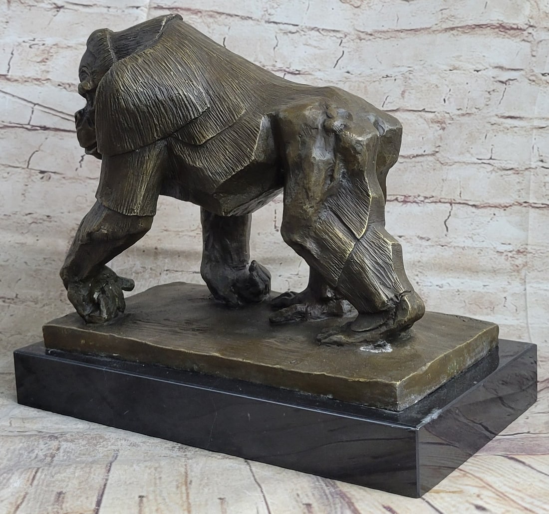 Mighty Brazilian Gorilla in Jungle Bronze Sculpture (1 of 2)