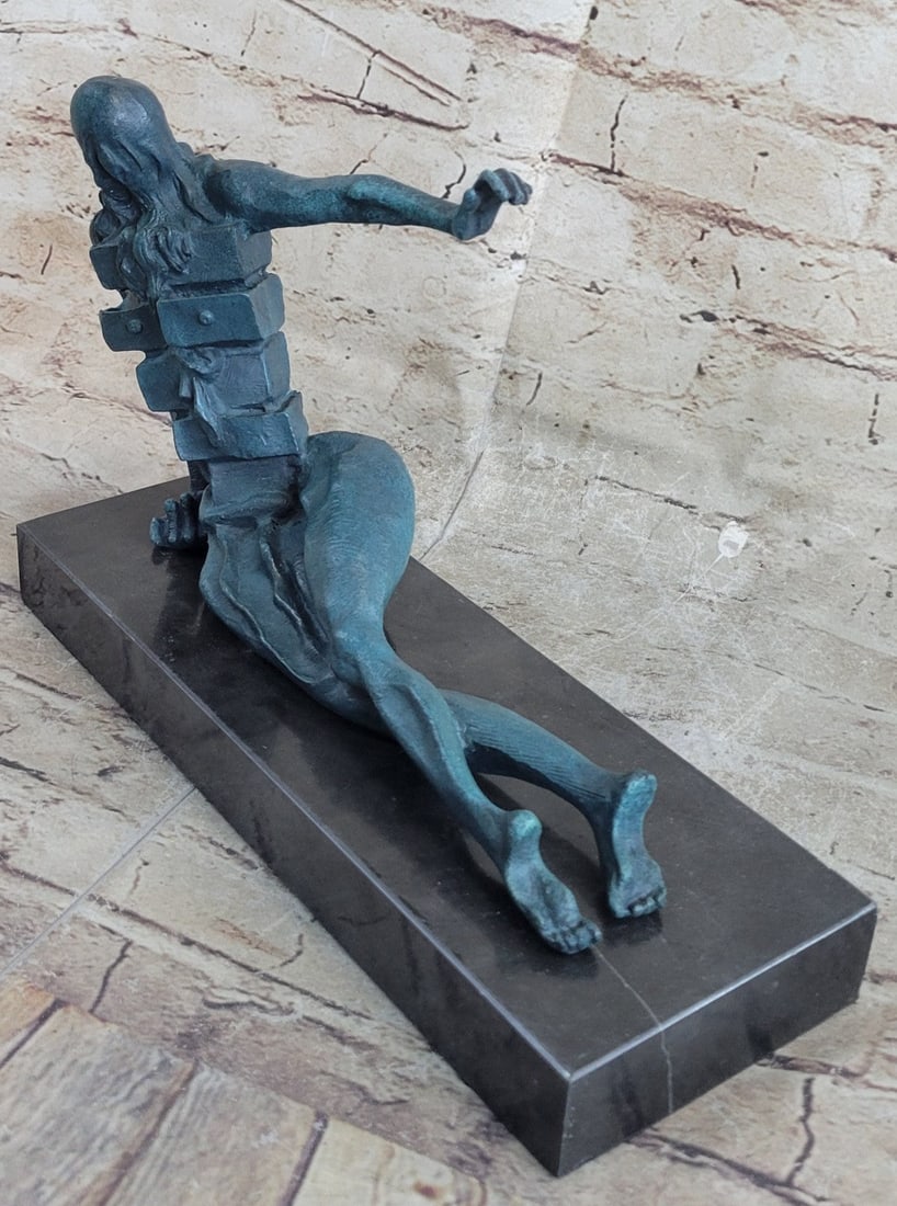 Fine Art Surreal bronze sculpture signed Salvador Dali w made by Lost Wax Figure (1 of 9)