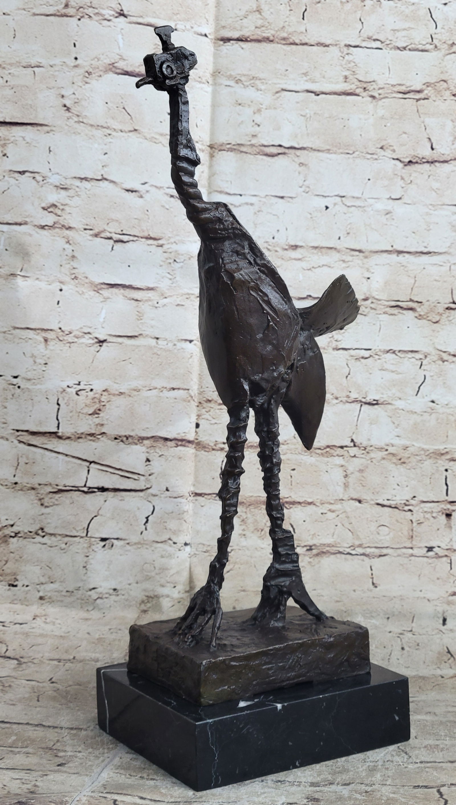 Ostrich Wild Life Bronze Sculpture (1 of 10)