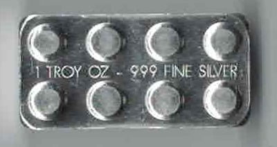 Lego art bar building blocks 1 oz .999 Silver Bar (1 of 2)