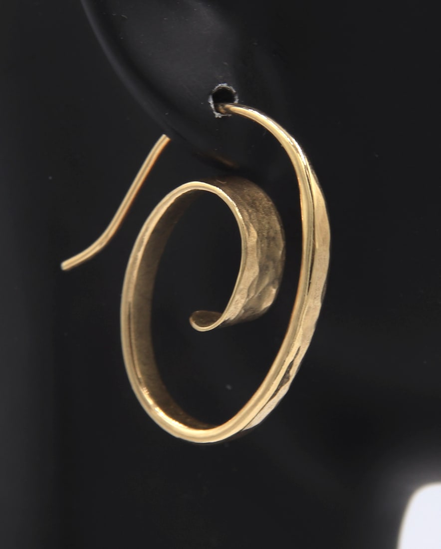 Trendy Yellow Gold James Avery Floating Spiral Ear Hook (1 of 6)