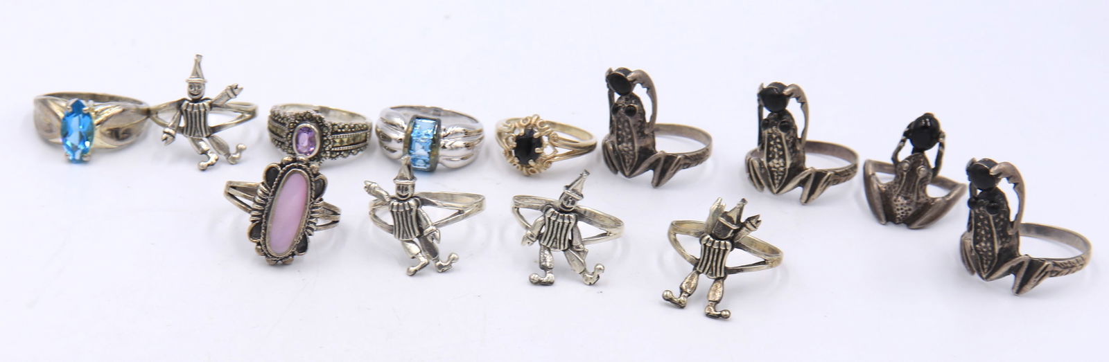 Vintage 925 Sterling Silver Group Lot of Rings (1 of 5)