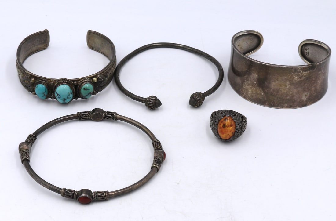 Group lot of Vintage 925 sterling silver Jewelry (1 of 14)