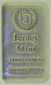 Jersey Mint 5 oz 0.999 Silver Bar