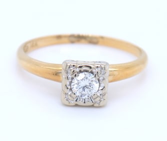 Fancy Yellow Gold Diamond Engagement Ring
