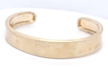 925 Sterling Silver Signed Cuff Bangle