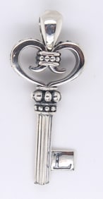 925 Sterling Silver Lagos Key Pendant
