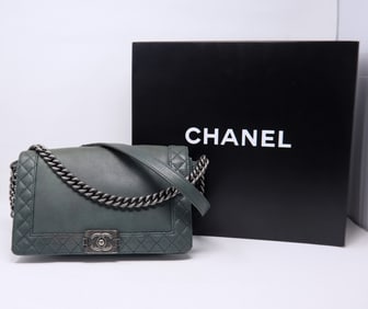 Chanel Boy Medium Reverso Calfskin Leather Shoulder Bag