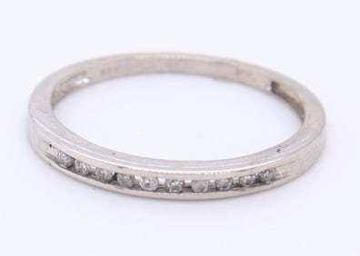 Attractive White Gold Diamond Band