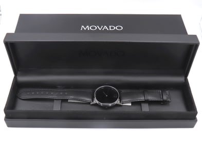 Movado Quartz 40mm Big Dot Dial Watch