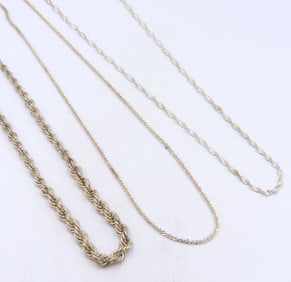 Vintage 925 Sterling Silver Lot of 3 Chains