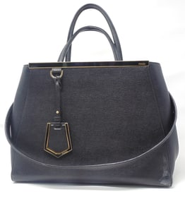 Fendi Tote Black Patent Leather Satchel