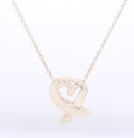 Tiffany & Co Paloma Picasso Heart Pendant on Chain Necklace