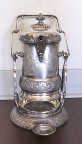 Homan Silver Plate Co Tankard on Stand
