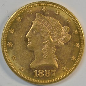 1887-S $10 Liberty Head Gold Eagle Coin
