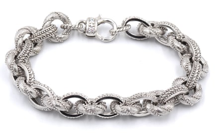 925 Sterling silver Judith Ripka CZ bracelet