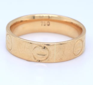 18kt Yellow gold love band