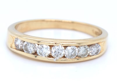 14kt Yellow gold 0.35ctw channel set diamond band