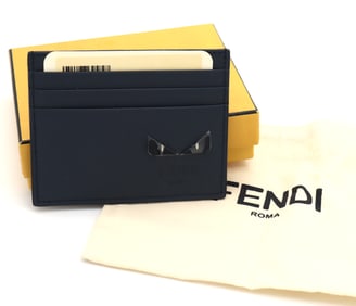 Fendi Monster Eye Cardholder W/Box & Dust Bag