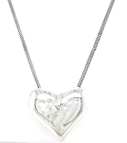 Tiffany & Co Puffy heart pendant on chain